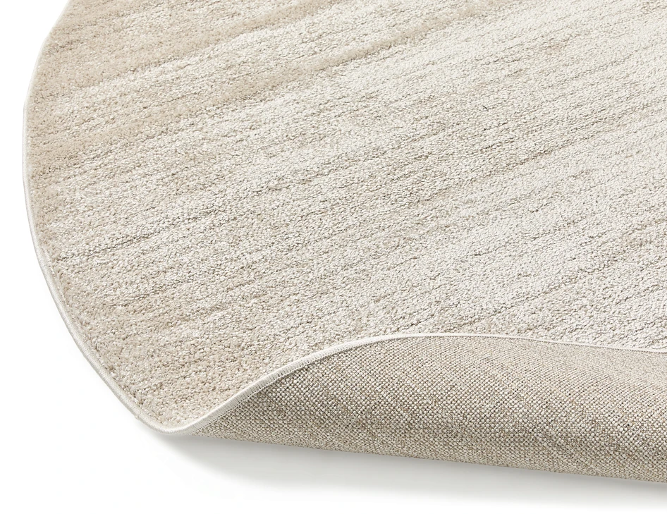 Side - Vävd matta, Ø200 cm - Beige