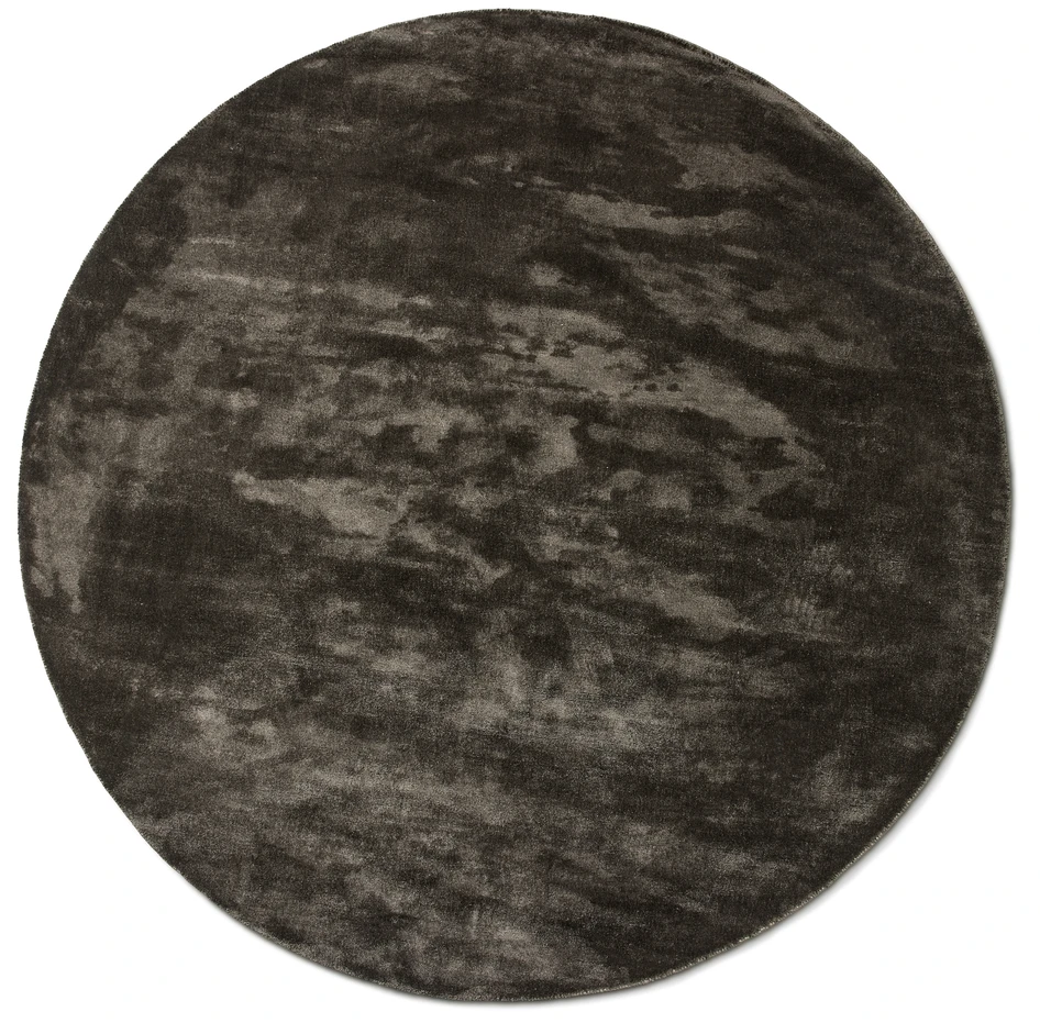 Calma - Handvävd matta, Ø250 cm - Brun