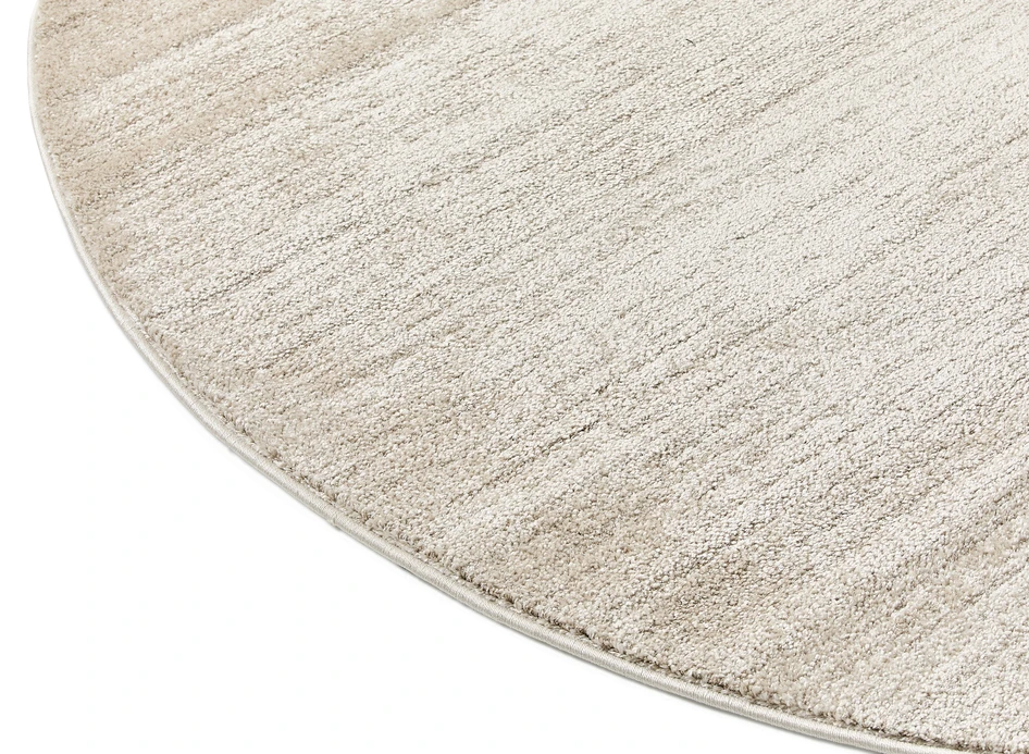 Side - Vävd matta, Ø200 cm - Beige
