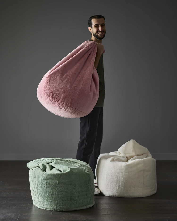 Curiosa - Sittsäck rosa 100L, Ø 60 cm - inspiration