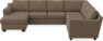 Friday - Hörnsoffa, 3+2-sits med schäslong vänster - Brun
