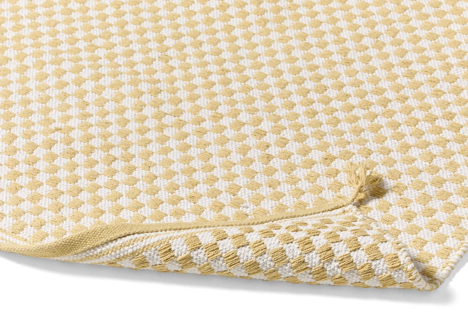 Rutan - Bomullsmatta 80x150 cm - Gul