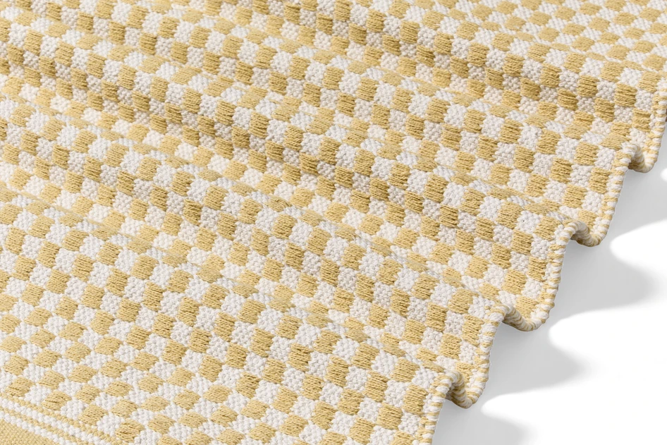 Rutan - Bomullsmatta 80x150 cm - Gul