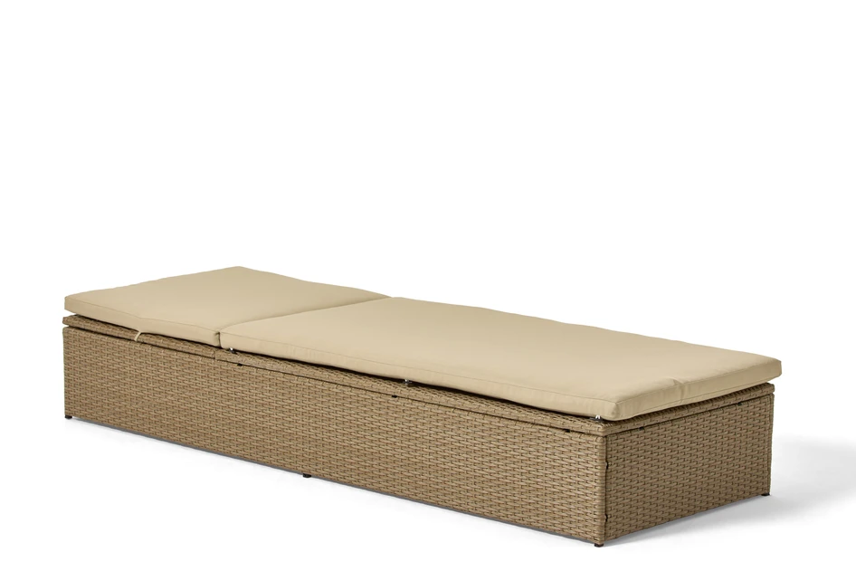 Pacific - Solsäng inkl dyna - Beige