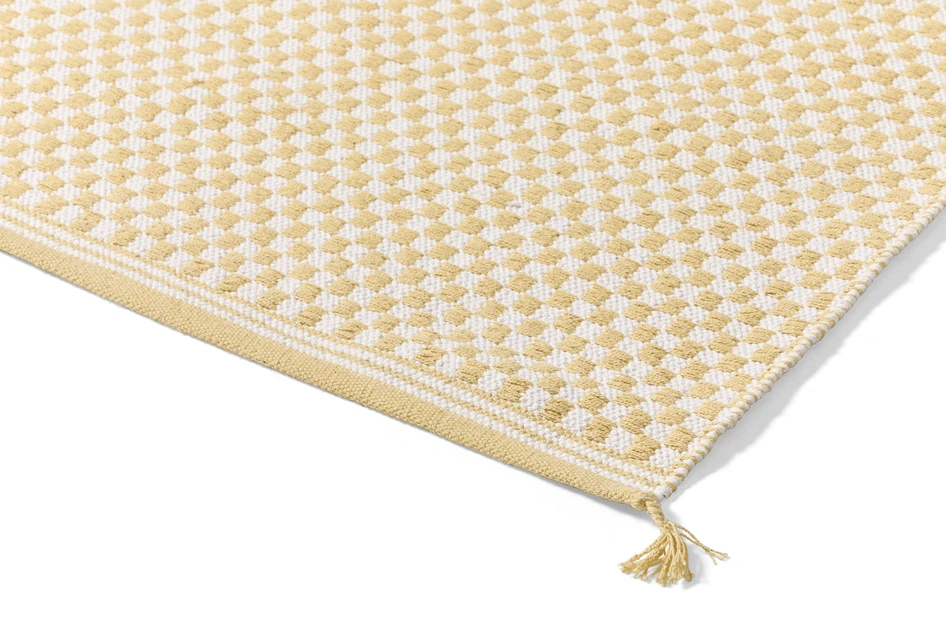 Rutan - Bomullsmatta 80x150 cm - Gul