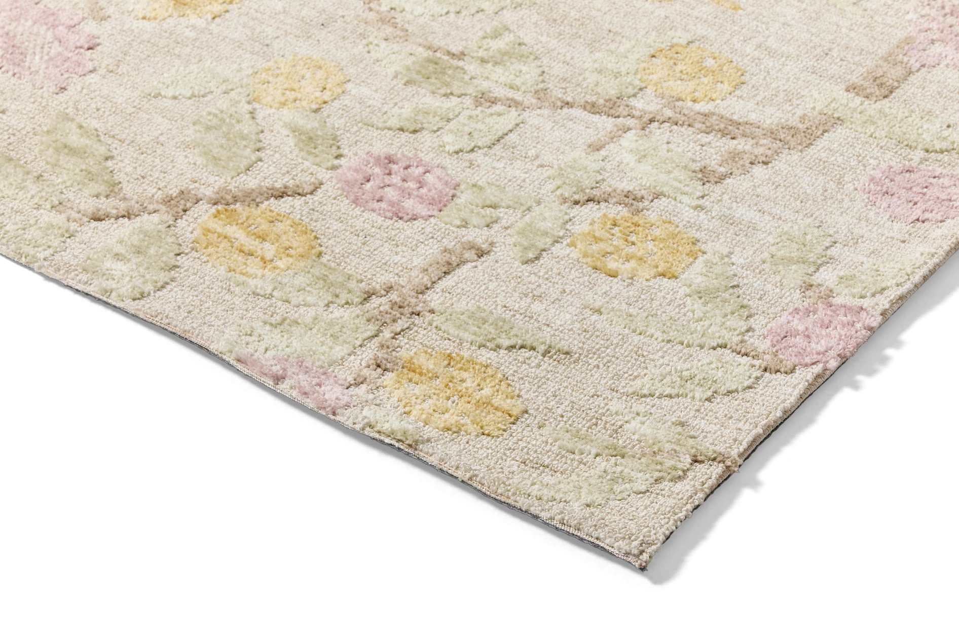 Flowery Stickad matta, 200x300 cm | Mio