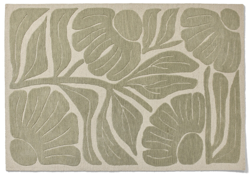 Kamelia - Ullmatta, 160x230 cm - Grön