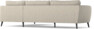 County - 2,5-sits soffa med divan höger - Beige