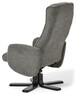 Petter - Fåtölj med fotpall - Grå