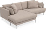 Harper - 4-sits med schäslong XL vänster - Beige