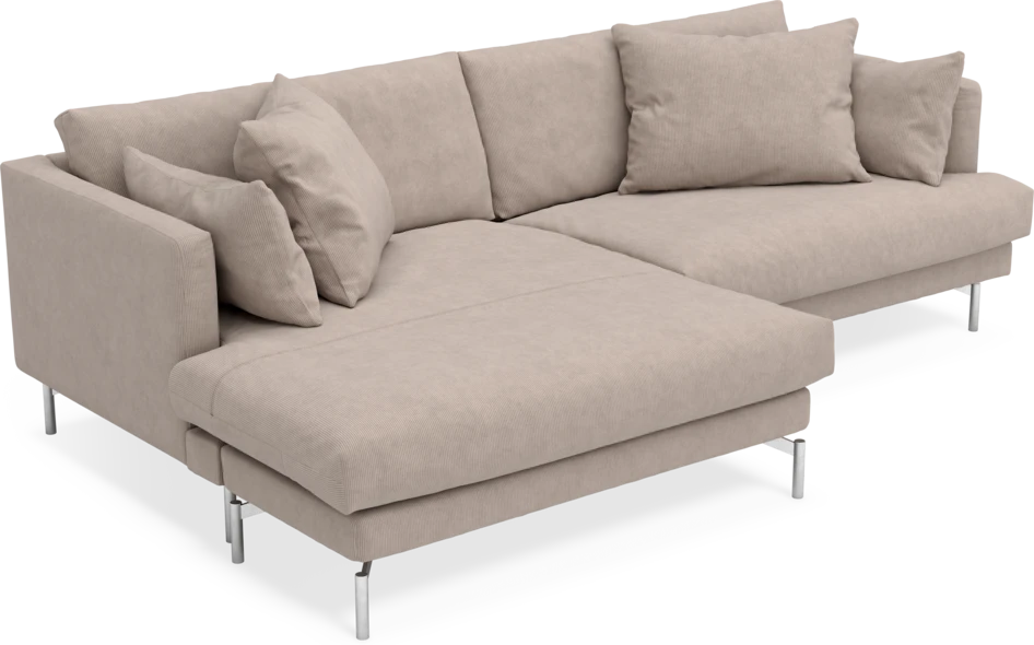 Harper - 4-sits med schäslong XL vänster - Beige