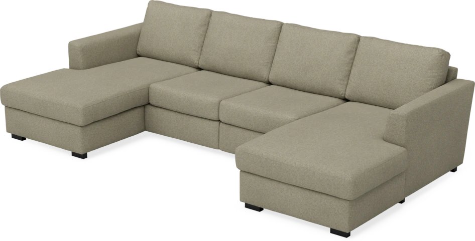 Friday - 2-sits soffa med två schäslonger - Beige