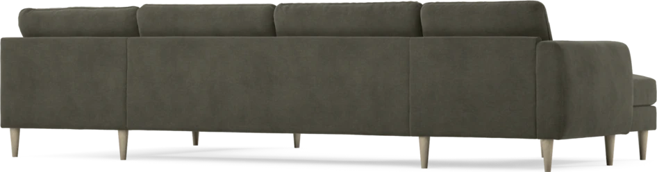 Bridge - 3-sits soffa med schäslong vänster och divan höger - Grå