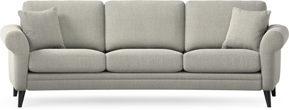 Eden - 3-sits soffa svängd - Grå