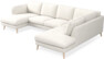 Madison Lux - 2-sits soffa med schäslong vänster och divan höger - Vit