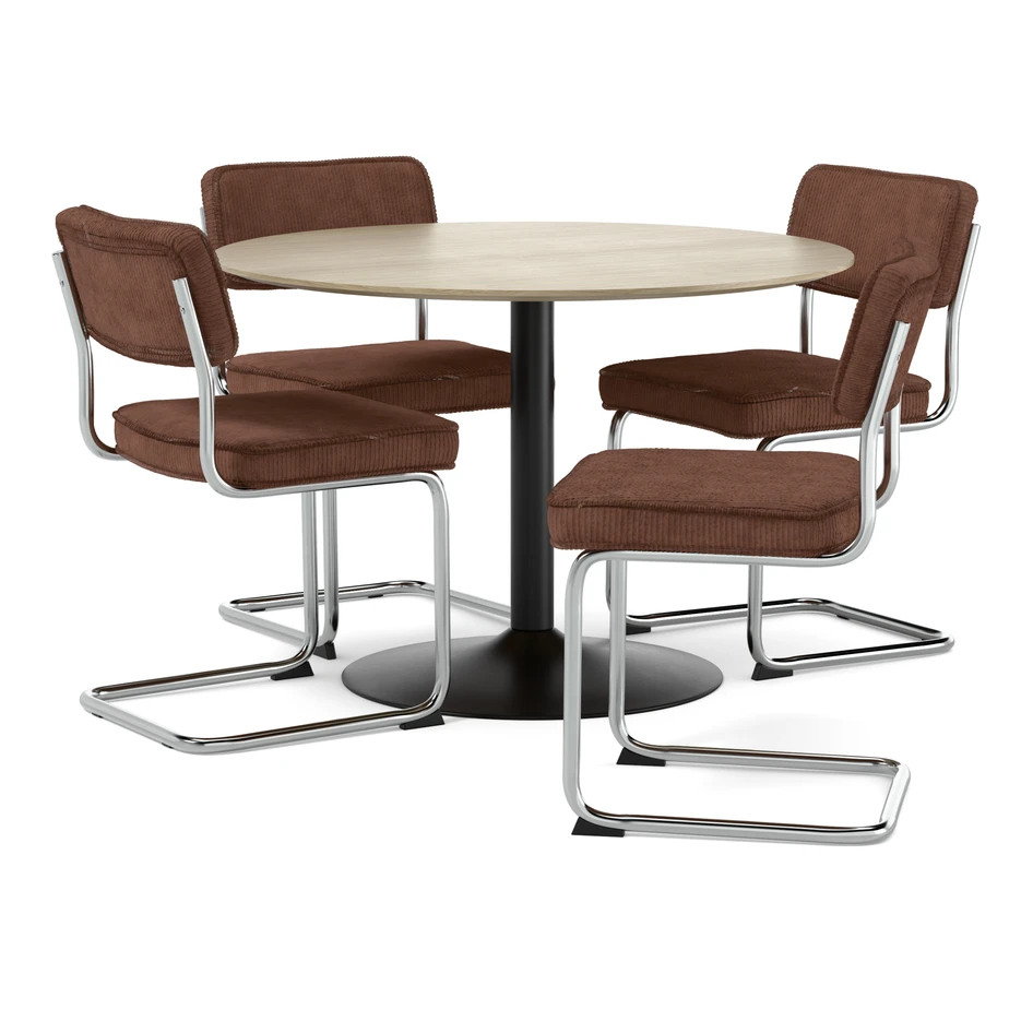Plaine - Matgrupp med 4 stolar Merano - Beige