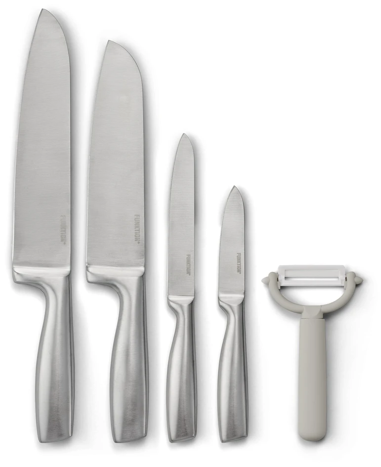 Funktion - Knivset, 5 delar  - Grå