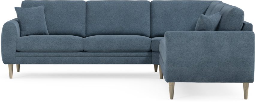Eden - Hörnsoffa, 2,5+2,5-sits - Blå