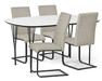 Santino - Matgrupp med 4 stolar Jack - Beige