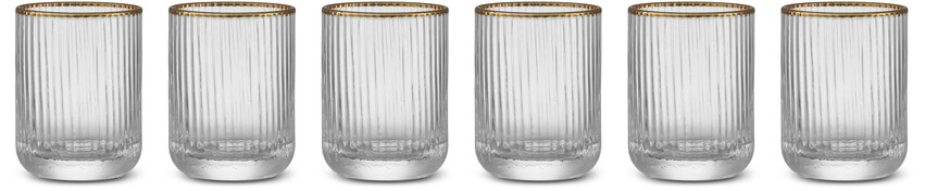 Palermo - Shotglas, H 6 Ø 4,5 cm, 6 cl, 6-pack - Vit