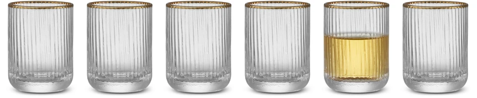 Palermo - Shotglas, H 6 Ø 4,5 cm, 6 cl, 6-pack - Vit