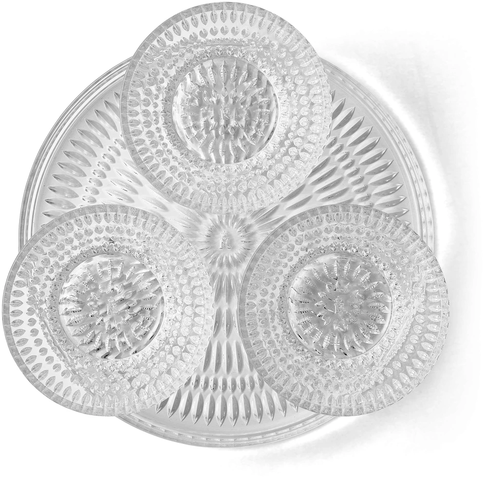 Ethno - Serveringsset, H 10,4 Ø 22 cm, 4 delar - Vit
