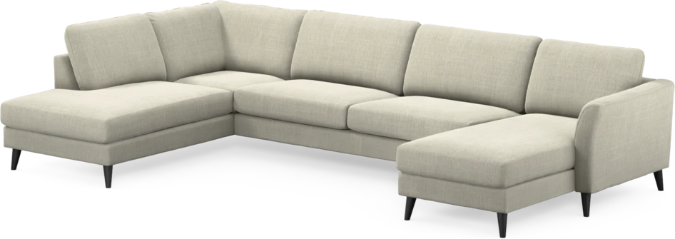 Bridge - 3-sits soffa med divan vänster och schäslong höger - Beige