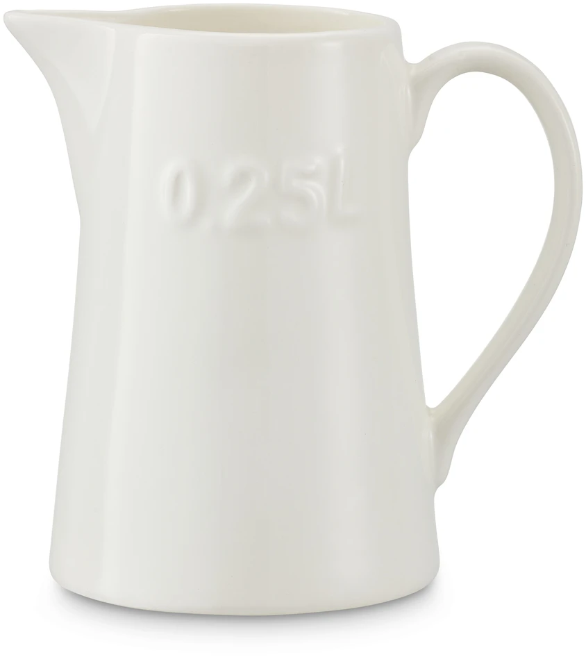 Alwa - Mjölkkanna, H 11,4 Ø 7,8 cm, 25 cl - Vit