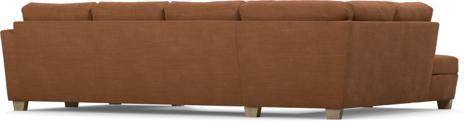 Friday - 3-sits soffa med divan vänster och schäslong höger - Orange