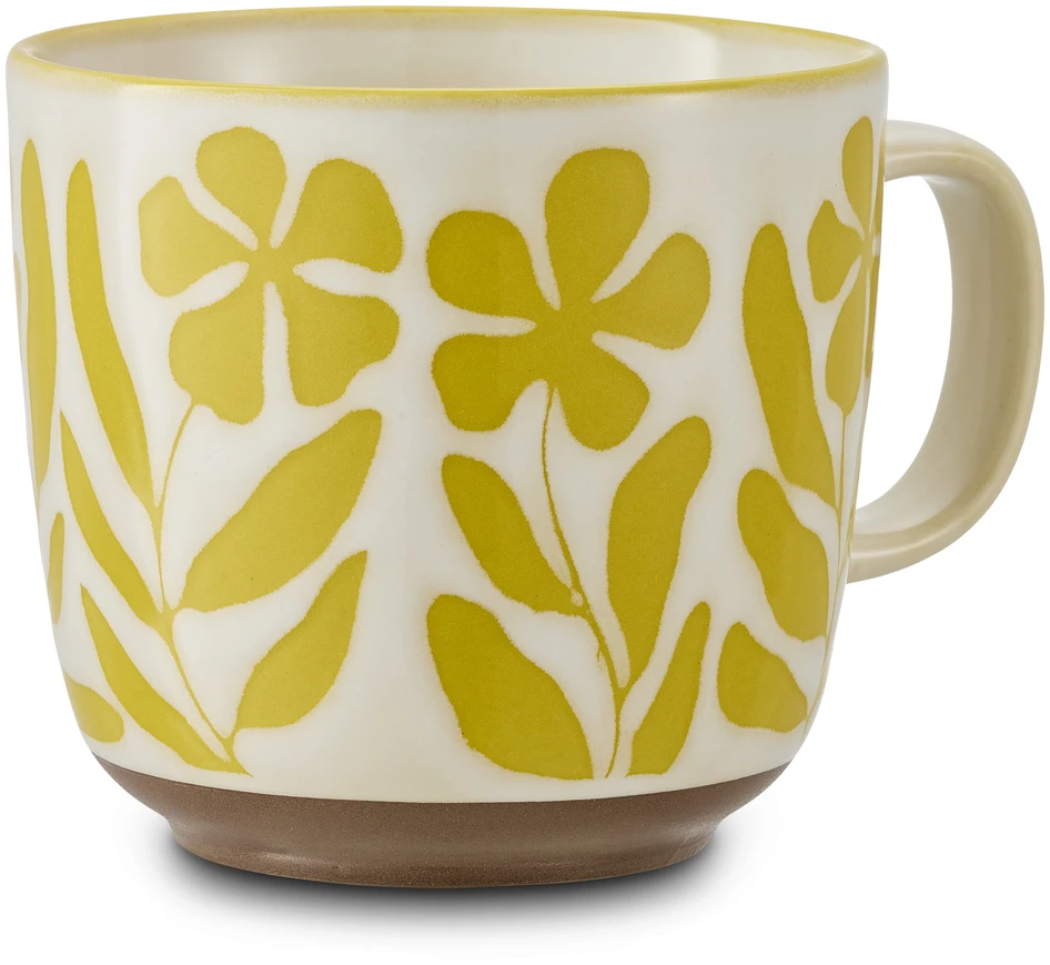 Laura - Mugg, H 9,8 Ø 10,8 cm, 50 cl - Gul