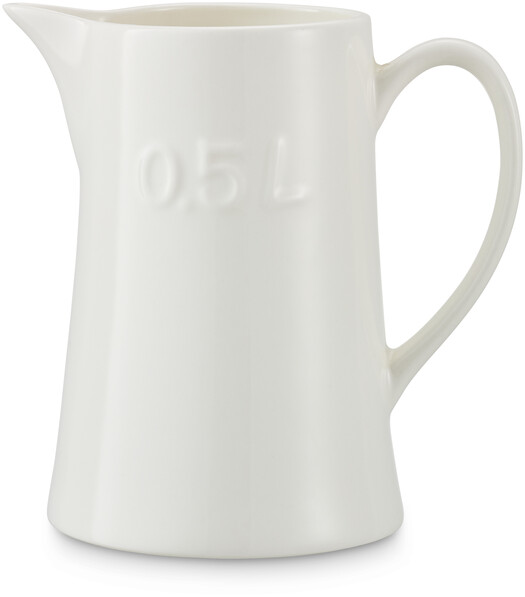 Alwa - Mjölkkanna, H 15 Ø 10,3 cm, 50 cl - Vit