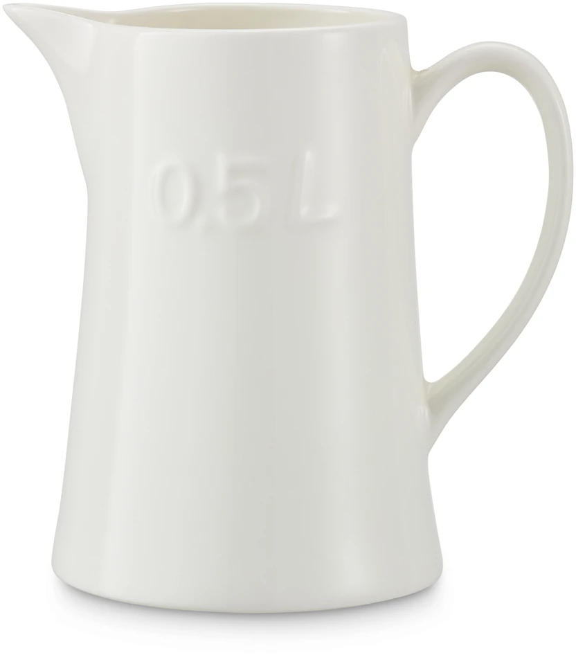 Alwa - Mjölkkanna, H 15 Ø 10,3 cm, 50 cl - Vit