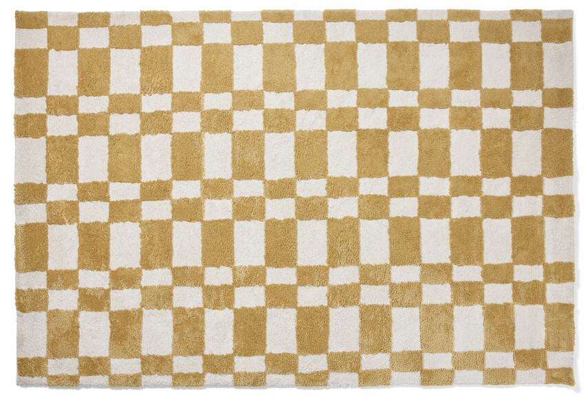 Franky - Ryamatta, 160x230 cm - Gul