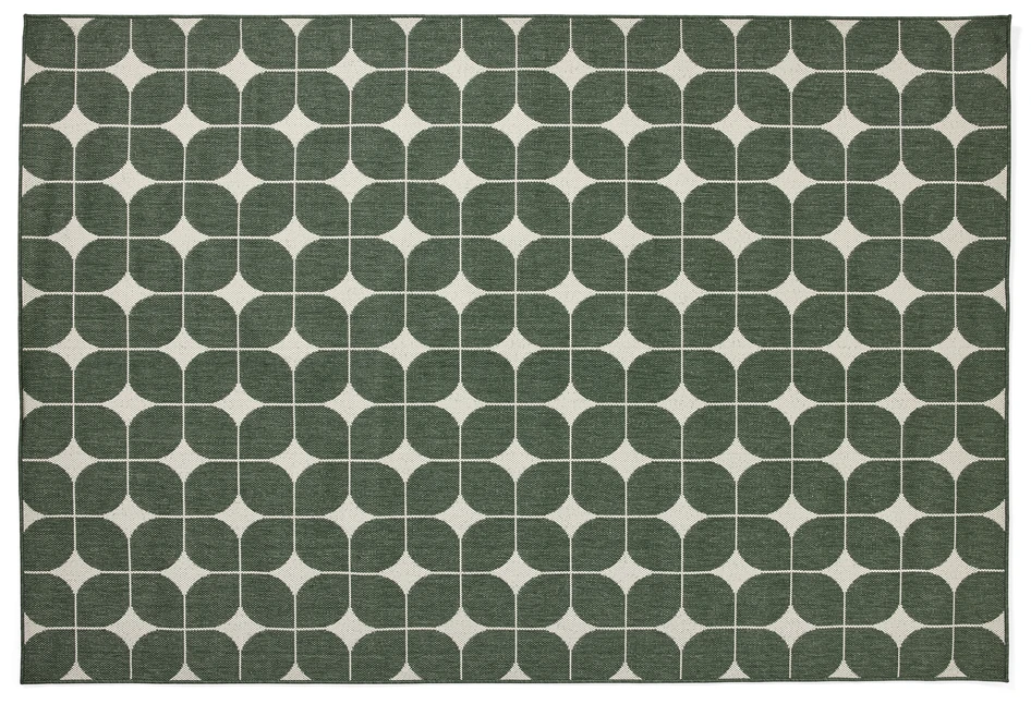 Juliette - Flatvävd matta, inom-/utomhus, 160x230 cm - Grön