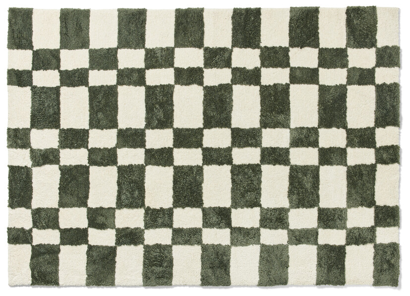 Franky - Ryamatta, 160x230 cm - Grön