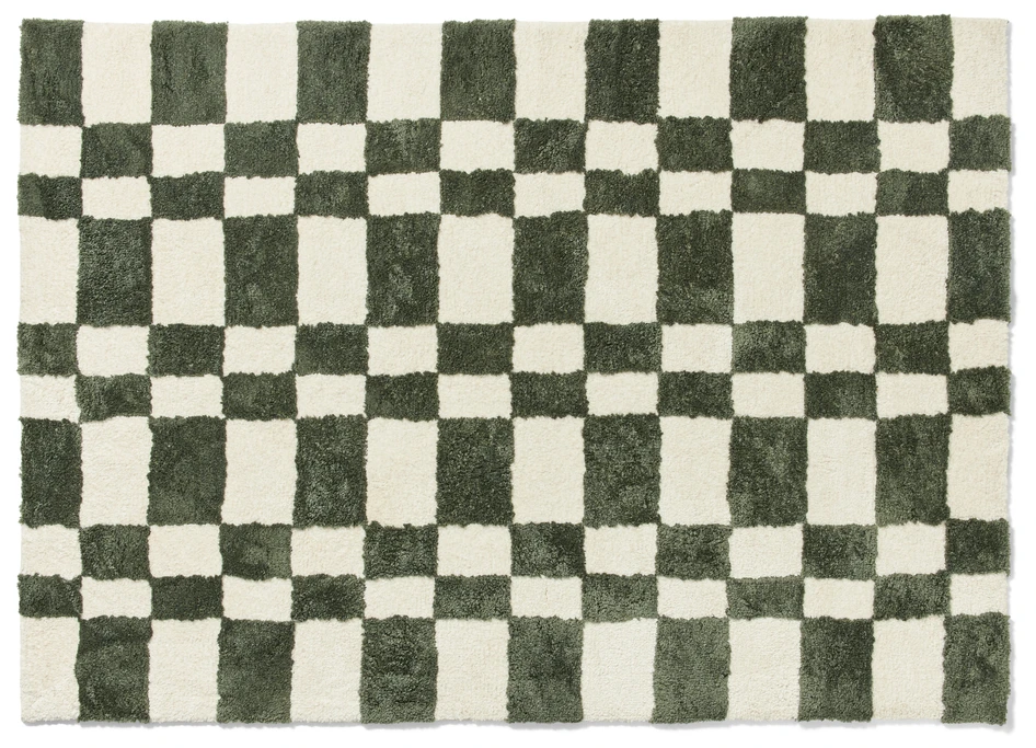 Franky - Ryamatta, 160x230 cm - Grön