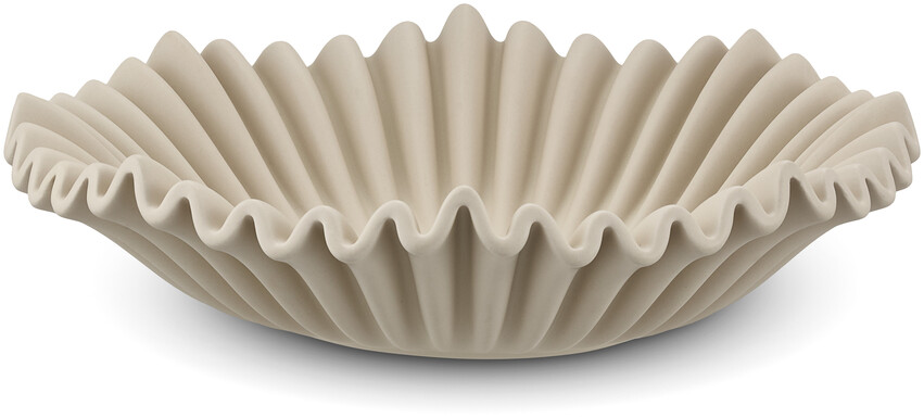 Ninni - Fat, H 7,5 Ø 29,5 cm - Beige