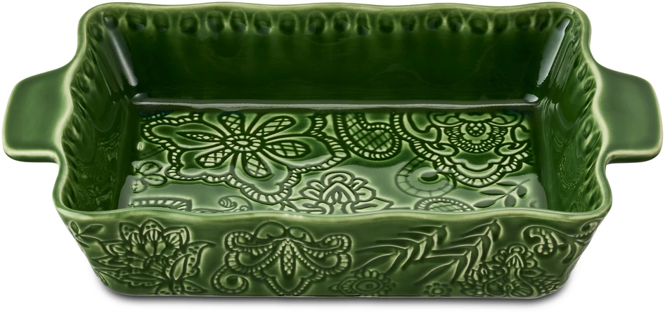Larissa - Ugnsform, 21,5x34,5x6,5 cm - Grön