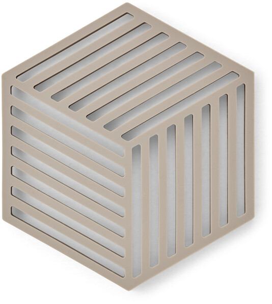 Zone Hexagon - Grytunderlägg, 16x14 cm - Beige
