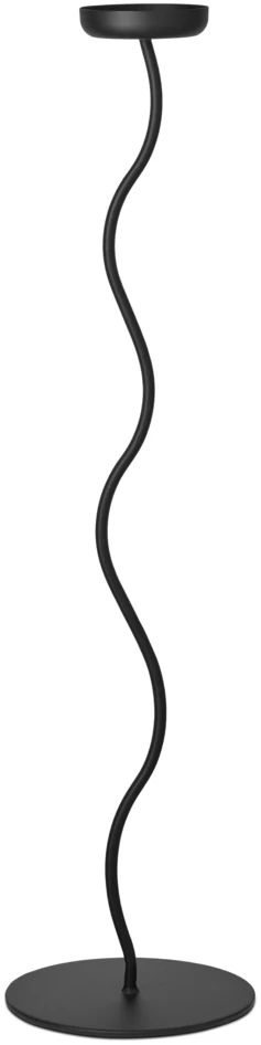 Curve - Ljusstake, H80 Ø18 cm - Svart