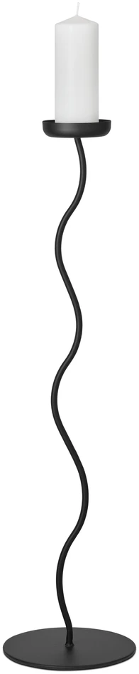 Curve - Ljusstake, H80 Ø18 cm - Svart