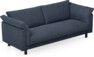 Cherrie - 3-sits soffa, hel dyna, fast klädsel - Blå