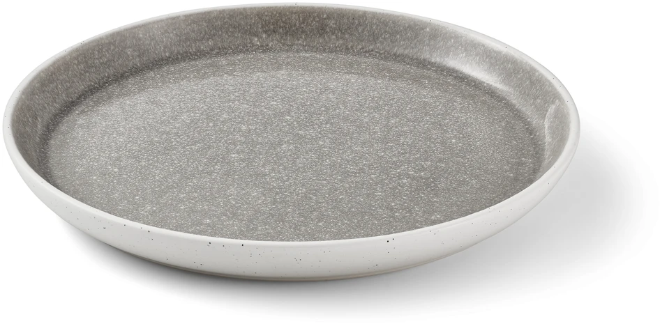 Lykke - Assiett, Ø 21 cm - Grå