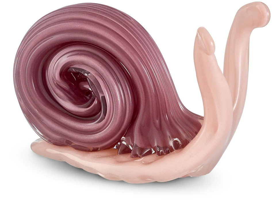 Snigel - Prydnadsföremål, B14,5 D6,5 H11,5 cm - Rosa