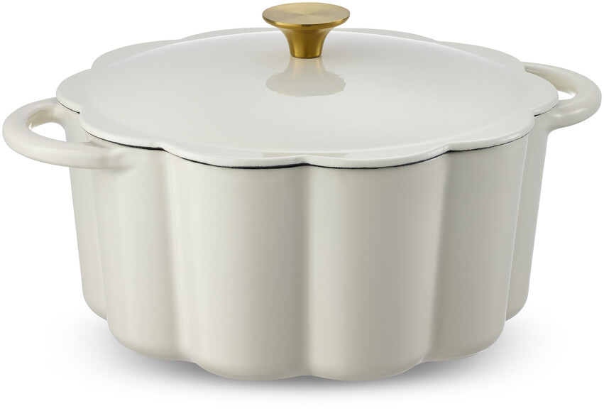 Chili Blomma - Gryta, 4,3 liter - Vit