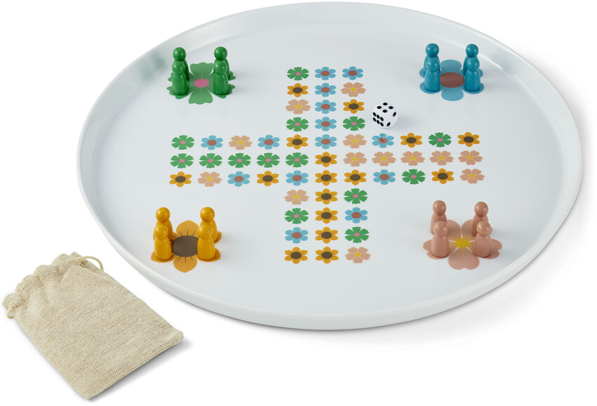 Fia med knuff - Bricka, Ø 35,5 cm - Flerfärgad