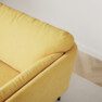 Madison Lux - 3-sits soffa med divan höger - Gul