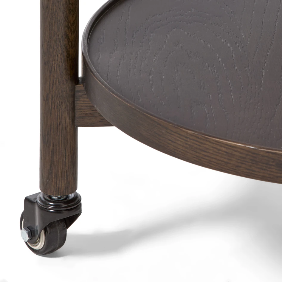 Tuva - Sidobord, Ø 49 H 60 cm - Brun