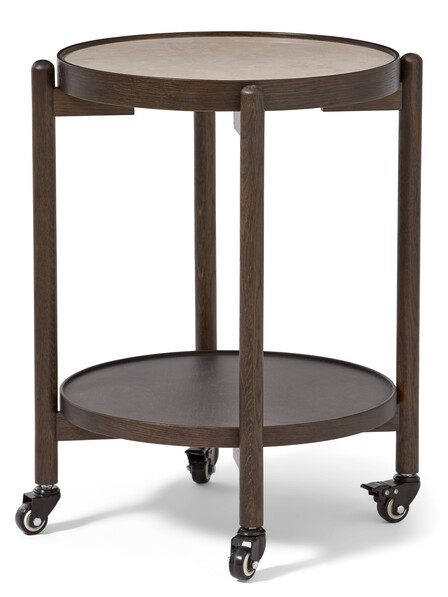 Tuva - Sidobord, Ø 49 H 60 cm - Brun