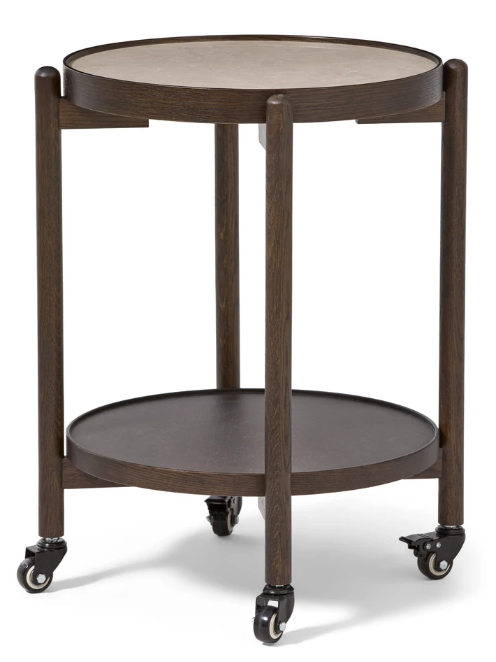 Tuva - Sidobord, Ø 49 H 60 cm - Brun